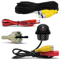 Câmera de Ré Universal Tartaruga com Sensor de Curva - Marca Tech One Câmera de Ré Universal Tartaruga com Sensor de Curva - Marca Tech One