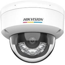 Câmera de rede, domo fixo ColorVu Hikvision, 4 MP, com luz híbrida inteligente - DS-2CD1127G2H-LIU