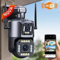 Câmera de Segurança 2 em 1, IPC360 Camera Fixa + Móvel, Zoom, Visão Noturna e Resistente a Água