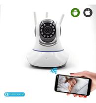 Camera de Segurança 3 Antenas Wifi IP 2MP Full HD 1080P Sistema Yoosee Camera de Segurança 3 Antenas Wifi IP 2MP Full HD 1080P Sistema Yoosee