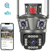 Câmera De Segurança 3 Em 1 Uso Externo Zoom E Visão Noturna