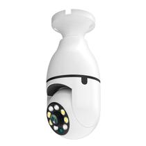 Câmera de segurança 360 com lâmpada vigilância wifi full HD e visão noturna