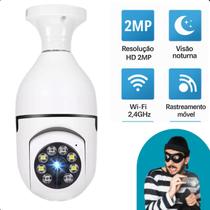 Câmera de segurança 360º com áudio bidirecional integrado para maior interação.