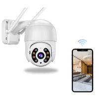 Câmera De Segurança À Prova Dágua Wi-fi 360 Visão Noturna