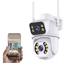 Câmera De Segurança A28b Ampla Visão Dupla 3 E 3 Mp Icsee WiFI Smart Camera