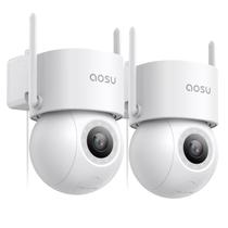 Câmera de segurança AOSU 3K Smart 24/7 Recording WiFi, pacote com 2