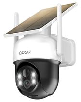 Câmera de segurança AOSU Solar 2K com visão de 360 e visão noturna colorida
