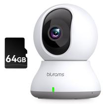 Câmera de Segurança Blurams 2K 360° - Monitor de Bebê com 64GB