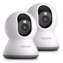 Câmera de segurança Blurams 2K Home com rastreamento de movimento, pacote com 2