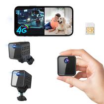 Câmera de segurança celular javiscam 4K 4G LTE com sensor de movimento