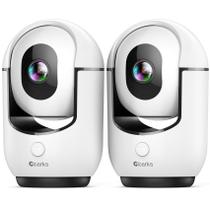Câmera de Segurança Cloarks 2K Pan/Tilt WiFi 2 Unidades