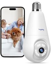Câmera de segurança com lâmpada Hugolog 2K Wireless Outdoor Câmera de segurança com lâmpada Hugolog 2K Wireless Outdoor