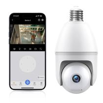 Câmera de segurança com lâmpada Noahcam 2K 5G Wireless Outdoor