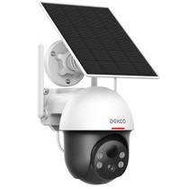 Câmera de segurança DEKCO Solar Outdoor Wireless 2K com PTZ