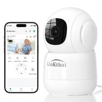 Câmera de segurança doméstica Linkthai 4MP Pet com alto-falante WiFi 2K