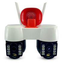 Camera de Segurança Duas Lentes Wifi APP Grava Voz PTZ Alerta Som Sirene Sensor Movimento Microfone Visao Noturna Camera de Segurança Duas Lentes Wifi APP Grava Voz PTZ Alerta Som Sirene Sensor Movimento Microfone Visao Noturna