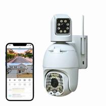 Câmera de Segurança Dupla 3MP Full HD 2048x1536 com Visão Noturna e Controle via App - WZ16
