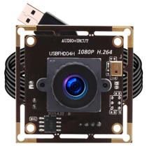 Câmera de Segurança ELP Lente 2.1mm Webcam USB 1080P com Microfone