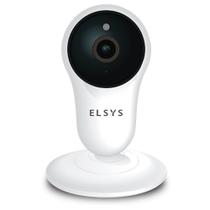 Câmera de Segurança Elsys Wi-Fi, Micro SD de Até 128GB, Full HD, Visão Noturna 10M, Branco/Preto - Elsys - ESC-WY3F