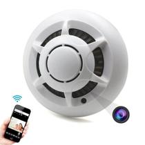 Câmera De Segurança Espiã Detector Fumaça Wi-fi Teto 1080p Escondida Micro Mini Secreta Z11