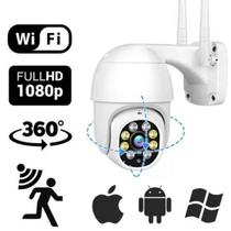 Câmera De Segurança Externa App Yoosee Sem Fio Full Hd Visão Noturna Panoramica Prova D'água Infravermelho 360 Wifi