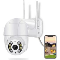 Câmera de Segurança Externa Ip WiFi Prova D'água, IP66, A8, Infravermelho, PTZ 360, Vigilância, Panorâmica, Com Sensor