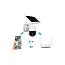 Câmera de segurança externa solar Wifi HD 1080p com aplicativo ICSEE