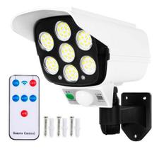 Câmera de segurança ( Fake ) Luminaria De Lead 30w Com Painel solar & Sensor De Presença Ultra Moderna