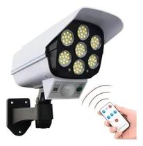 Câmera de segurança ( Fake ) Luminaria De Lead 30w Com Painel solar & Sensor De Presença Ultra Moderna