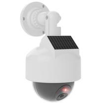 Câmera de segurança falsa WALI Solar Wireless Dome DOW-SOL White Câmera de segurança falsa WALI Solar Wireless Dome DOW-SOL White