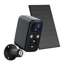 Câmera de segurança FOAOOD Wireless Outdoor com painel solar
