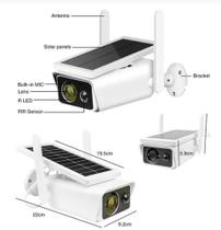 Câmera De Segurança Full Hd Solar 1080P 64Gb Wi-Fi Icsee