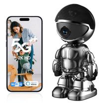Câmera de Segurança GBIUT 2K HD WiFi 5G para Ambiente Interno Alexa Câmera de Segurança GBIUT 2K HD WiFi 5G para Ambiente Interno Alexa