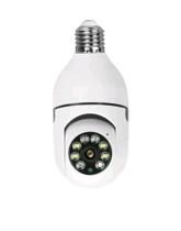 Câmera De Segurança Giratória IP Sem Fio Bocal E 27 Wi-Fi Visão Noturna Detecta Movimento - IP