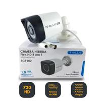 Câmera de Segurança HD Hibrida 4 em 1 Infravermelho a Prova d'agua IP66 - It Blue