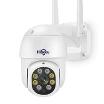 Câmera de segurança Hiseeu 2K 3MP PTZ Outdoor WiFi com rastreamento automático