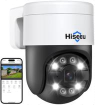 Câmera de segurança Hiseeu 5MP PoE com fio ao ar livre com rastreamento automático Câmera de segurança Hiseeu 5MP PoE com fio ao ar livre com rastreamento automático