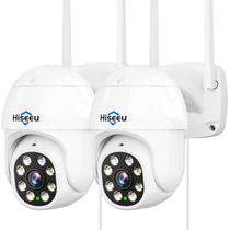 Câmera de segurança Hiseeu 5MP PTZ Wireless 2pcs com visão noturna