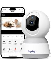 Câmera de Segurança Hugolog 3K 5MP - Pan/Tilt Indoor com Visão Noturna Câmera de Segurança Hugolog 3K 5MP - Pan/Tilt Indoor com Visão Noturna