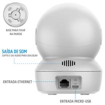 Câmera de Segurança Inteligente 360º Wi-Fi Pan/Tilt Full HD Função IR Smart C6N Ezviz
