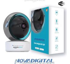 Câmera de Segurança Inteligente Wi-fi Smart Alexa Google Full HD - Nova Digital