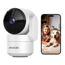 Câmera de segurança interna AMOROM 360 1080p com visão noturna