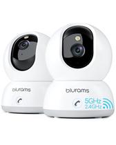 Câmera de segurança interna blurams 5G 2K Night Vision, pacote com 2