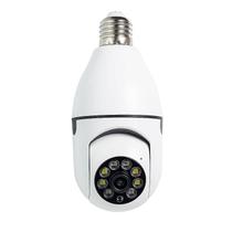Câmera de Segurança IP 360 WIFI Lâmpada Espiã com Visão Noturna