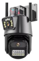 Câmera de Segurança Ip 360º Jgl P11 Wifi Easy Real-Time Lente Dupla Cor Preto