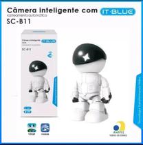 Câmera de segurança ip wi-fi robô com auto rastreamento it-blue sc-b11