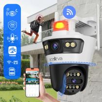 Câmera de Segurança IP WiFi com Duas Lentes Integradas
