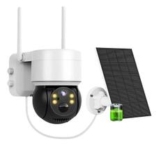 Câmera De Segurança Ip Wifi Placa Solar Prova D'água Full Hd sem fio IP66 visão noturna via app