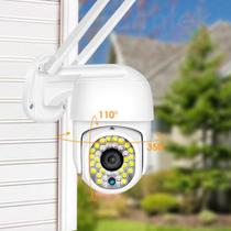 Câmera de Segurança IP ZELX WIFI 1080p Rotativa, Com Leds, Acesso Remoto e Resistente a Agua