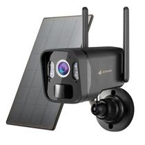Câmera de segurança Kittyhok 2K alimentada por energia solar FHD 4MP ao ar livre